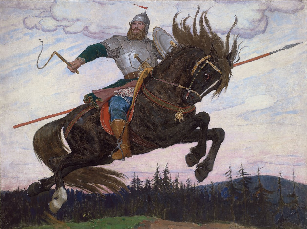 Een Bogatyr door Victor Mikhailovich Vasnetsov