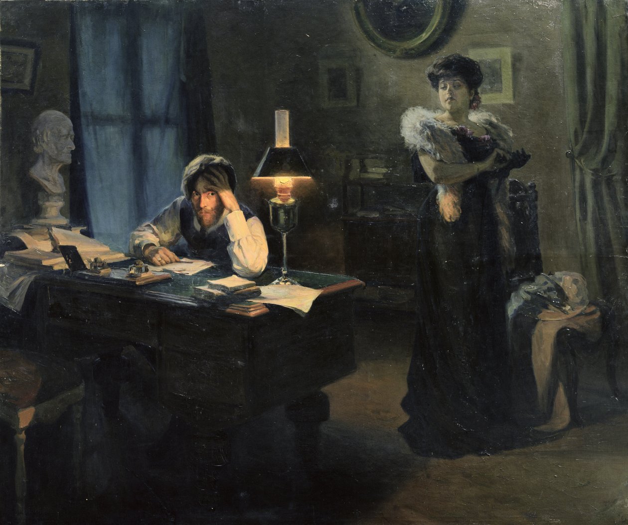 De Vreemdelingen, 1908 door Viktor Bogdanovich Aden