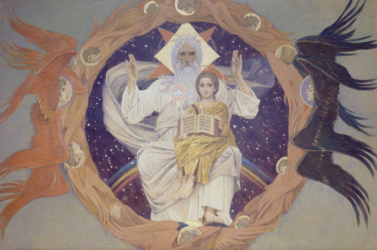 De Heilige Drie-eenheid Otechestvo, 1907 door Viktor Mikhaylovich Vasnetsov