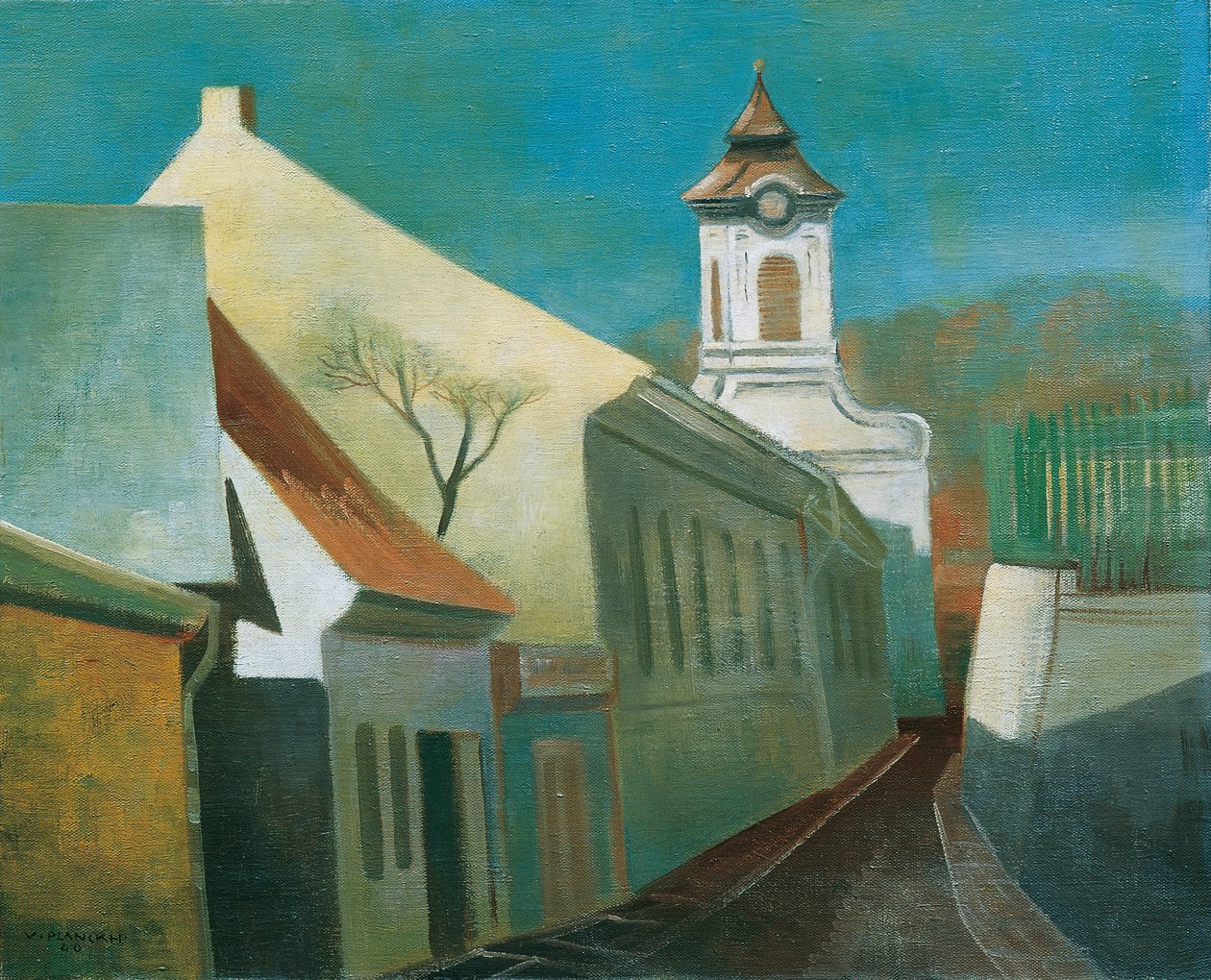 Straat in Pötzleinsdorf door Viktor Planckh