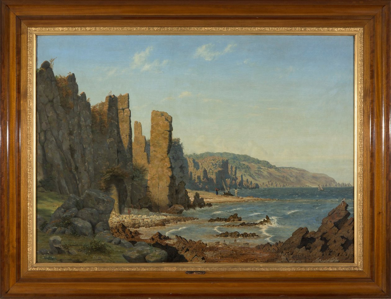 Strandformatie op Bornholm. Scène uit Rø door Vilhelm Kyhn