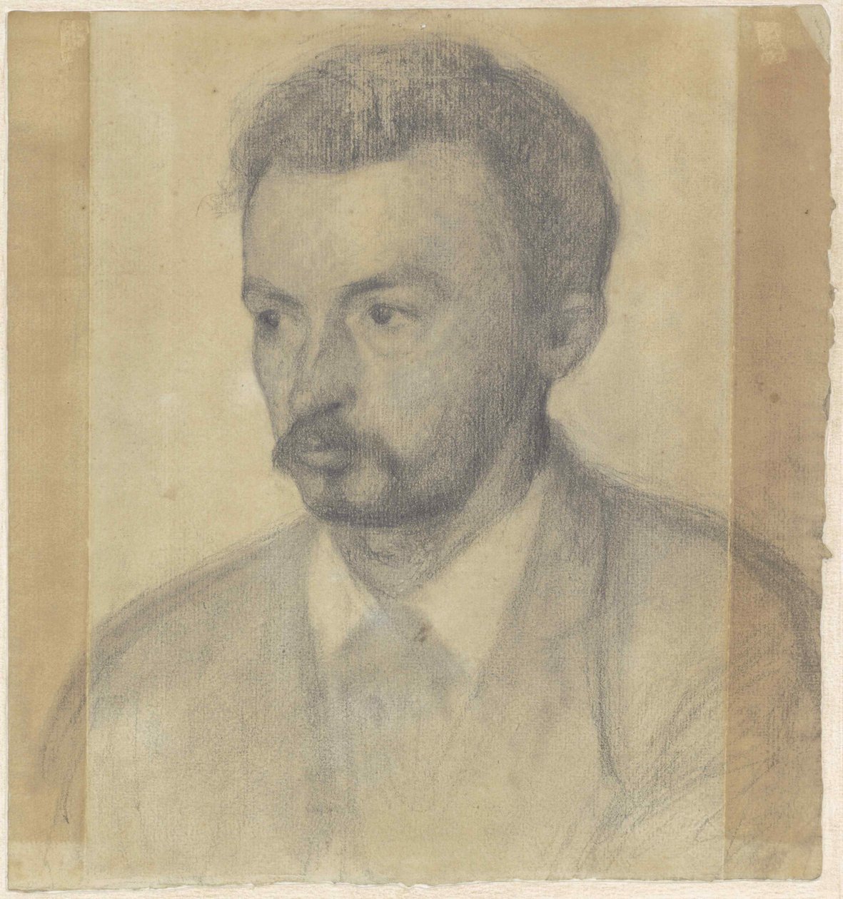 Zelfportret, 1895 door Vilhelm Hammershøi