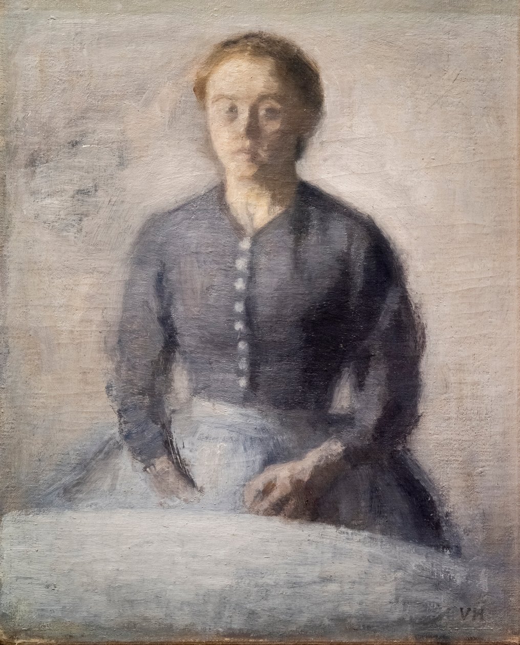 Portret van Ida door Vilhelm Hammershoi