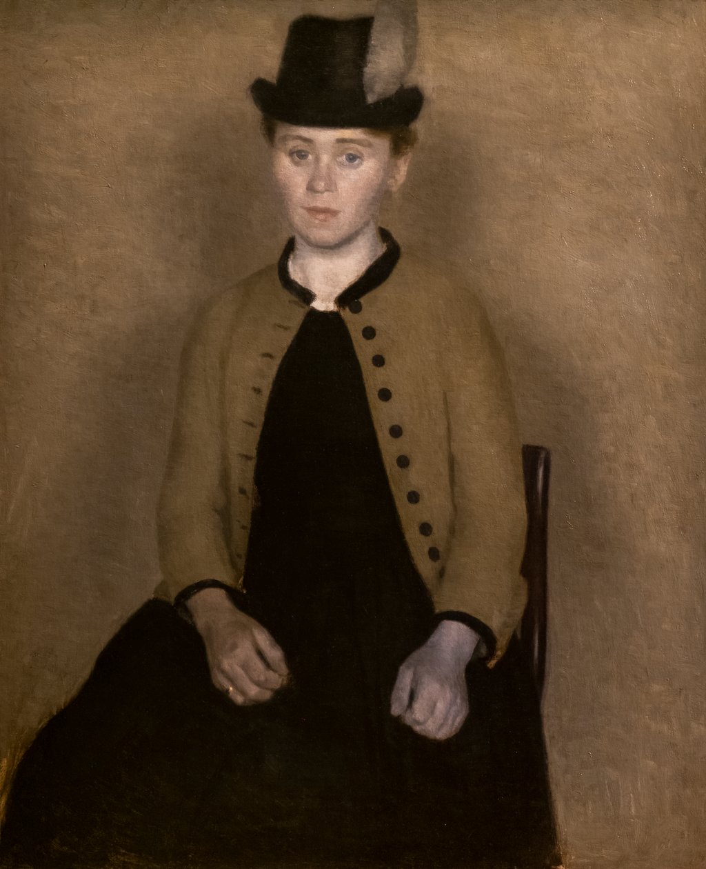 Portret van Ida Ilsted door Vilhelm Hammershoi