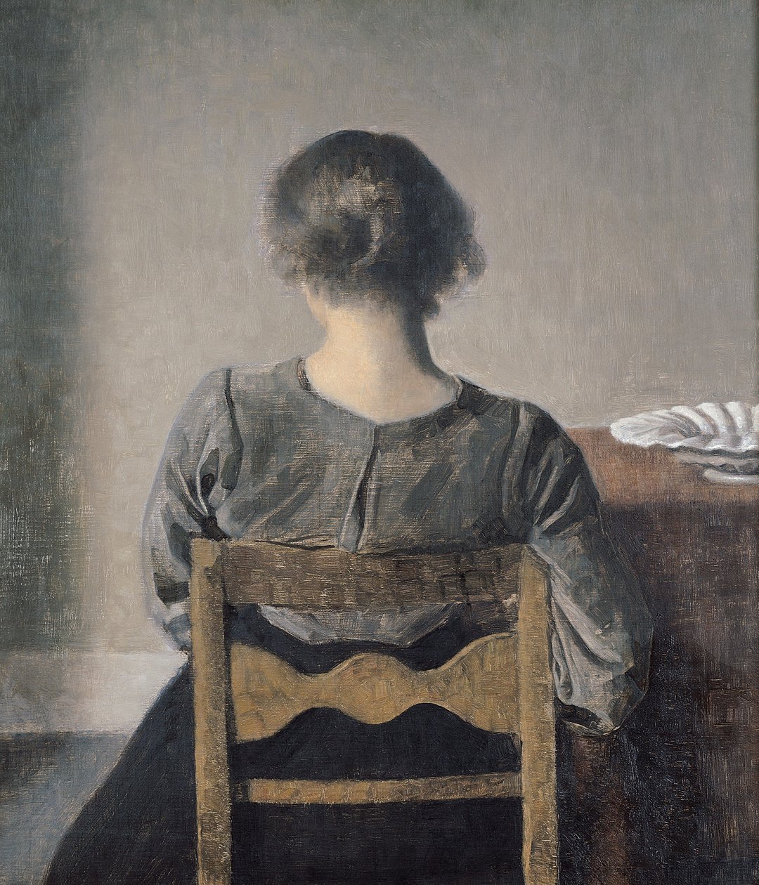 Rust door Vilhelm Hammershoi