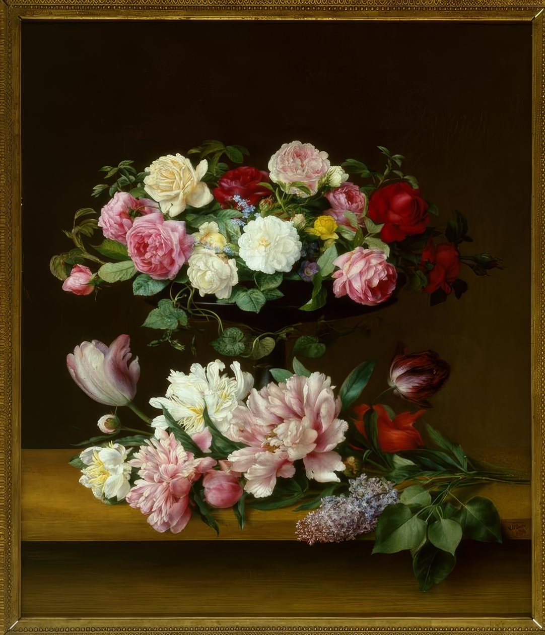 V.J.Hoyer, Bloemenstilleven door Vilhelm Julius Hoyer