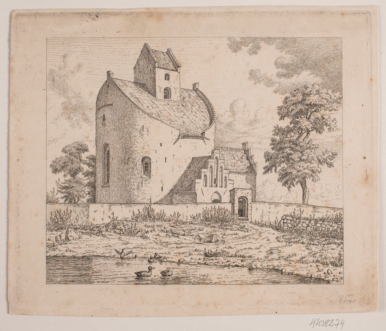 Bjernede kerk door Vilhelm Kyhn
