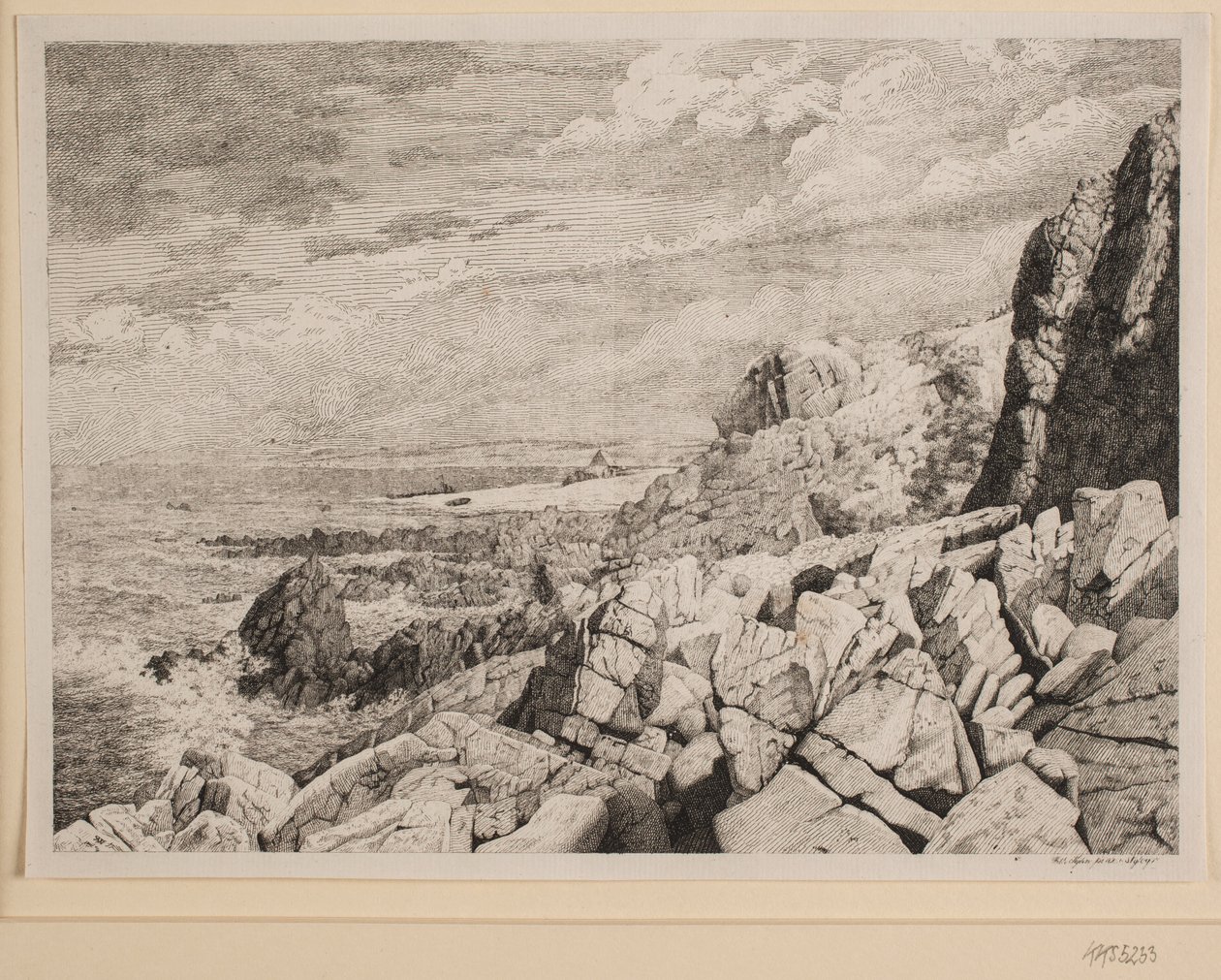 Bornholmse Rotskust door Vilhelm Kyhn