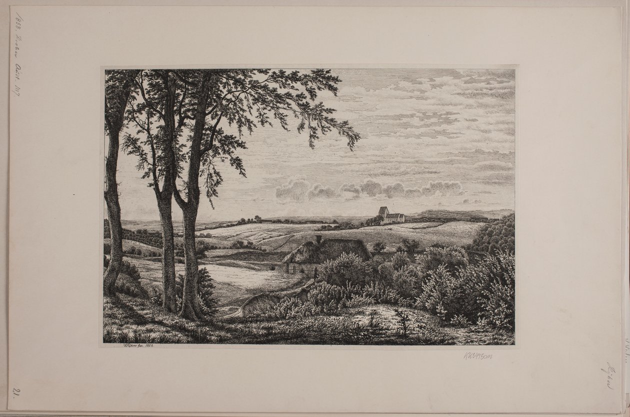 Middagslandschap, Seeland door Vilhelm Kyhn