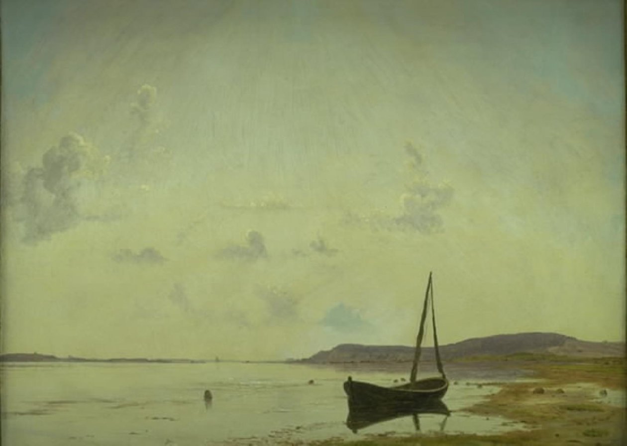 De kust bij Frederiksund. Schets door Vilhelm Kyhn