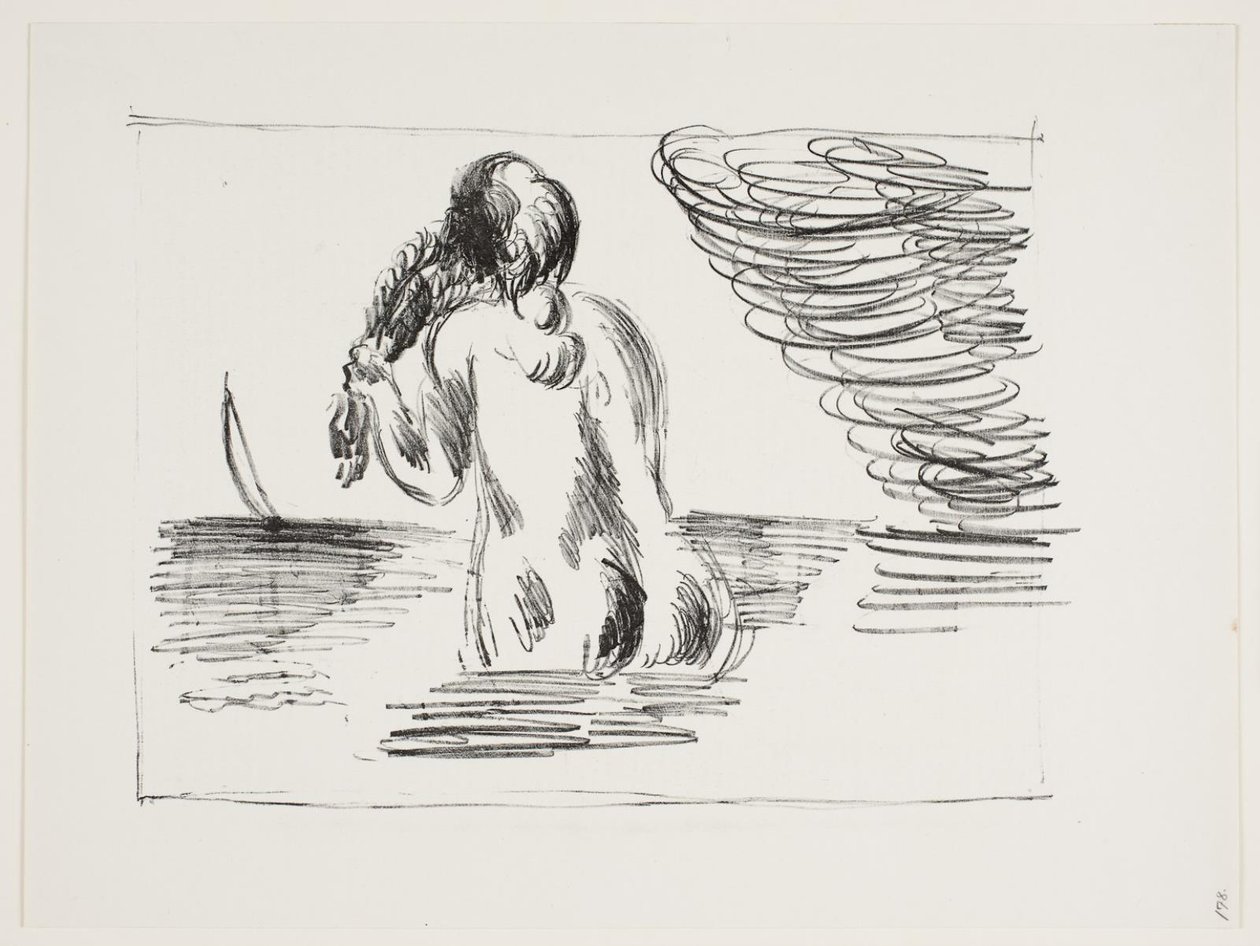 Baden meisje door Vilhelm Lundstrøm