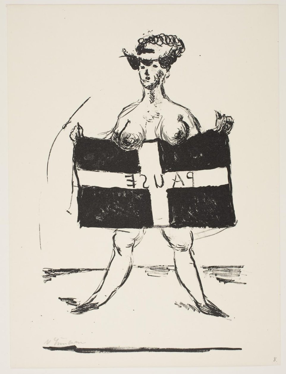 Blad uit "Klingens Kunstnermap Nr. 2" door Vilhelm Lundstrøm