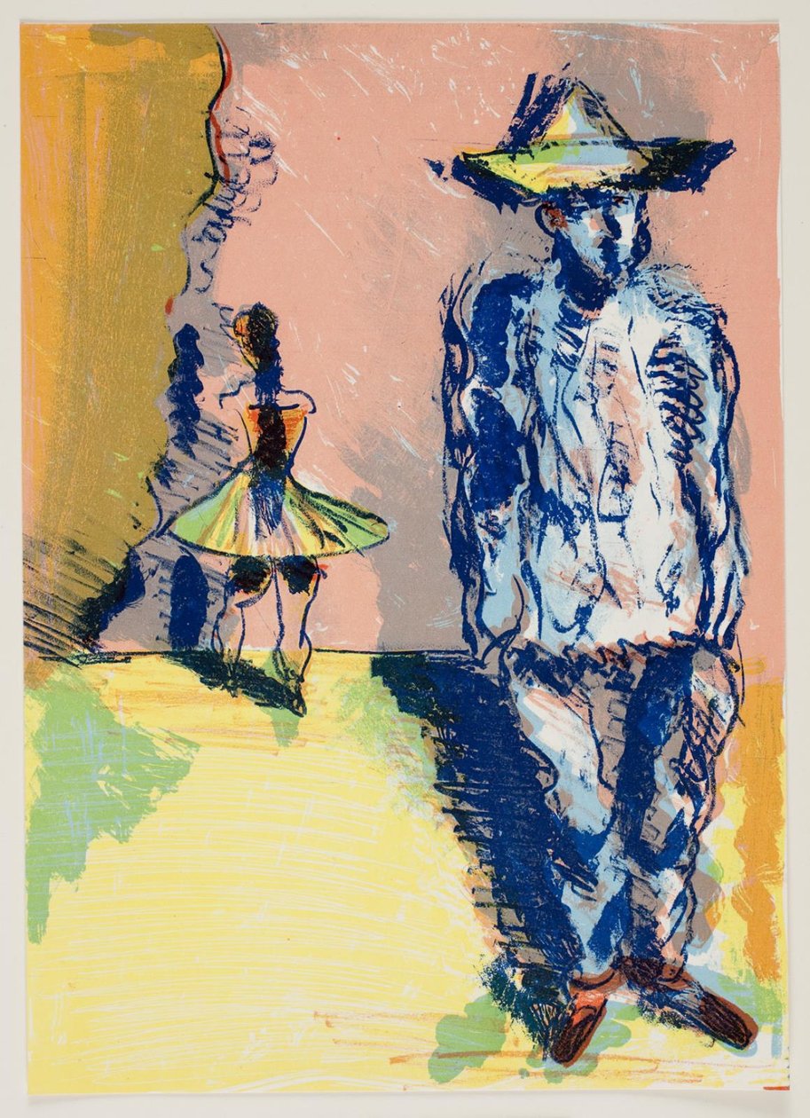 Pierrot en Colombine door Vilhelm Lundstrøm