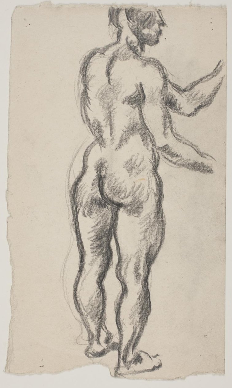 Staand model, van achteren gezien door Vilhelm Lundstrøm