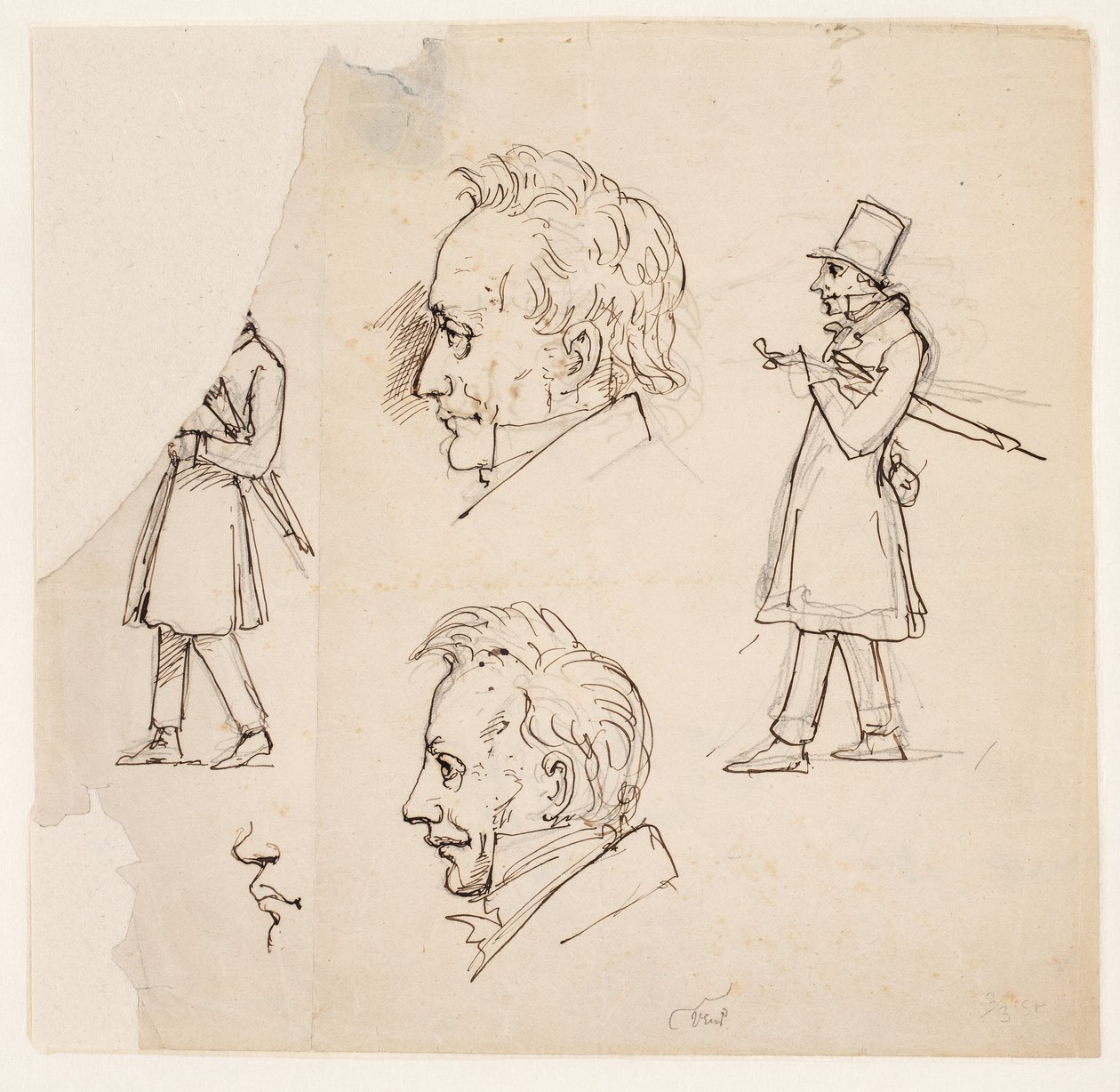Studies van Søren Kierkegaard door Vilhelm Pedersen