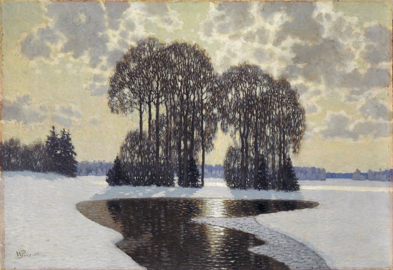 Winter, ca. 1910 door Vilhelms Purvitis