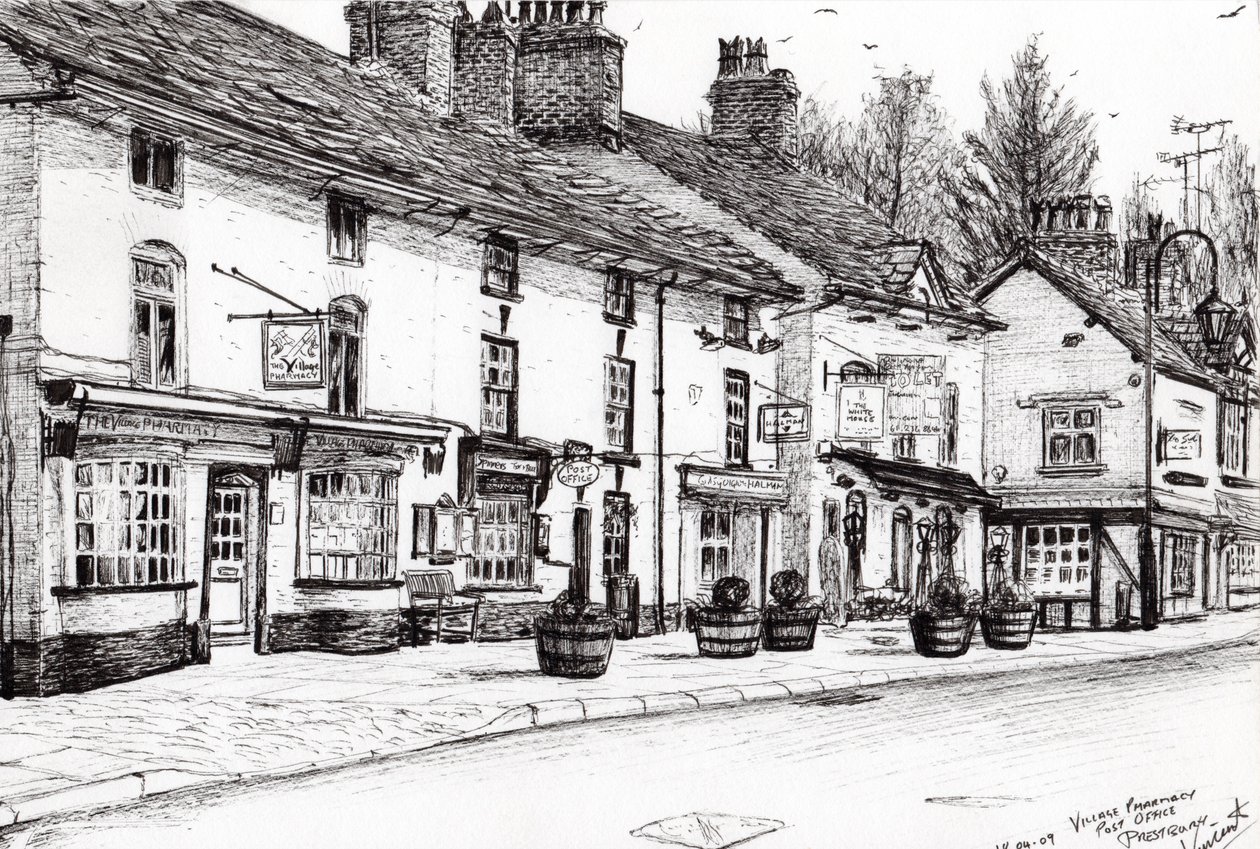 Postkantoor Prestbury, 2009 door Vincent Alexander Booth