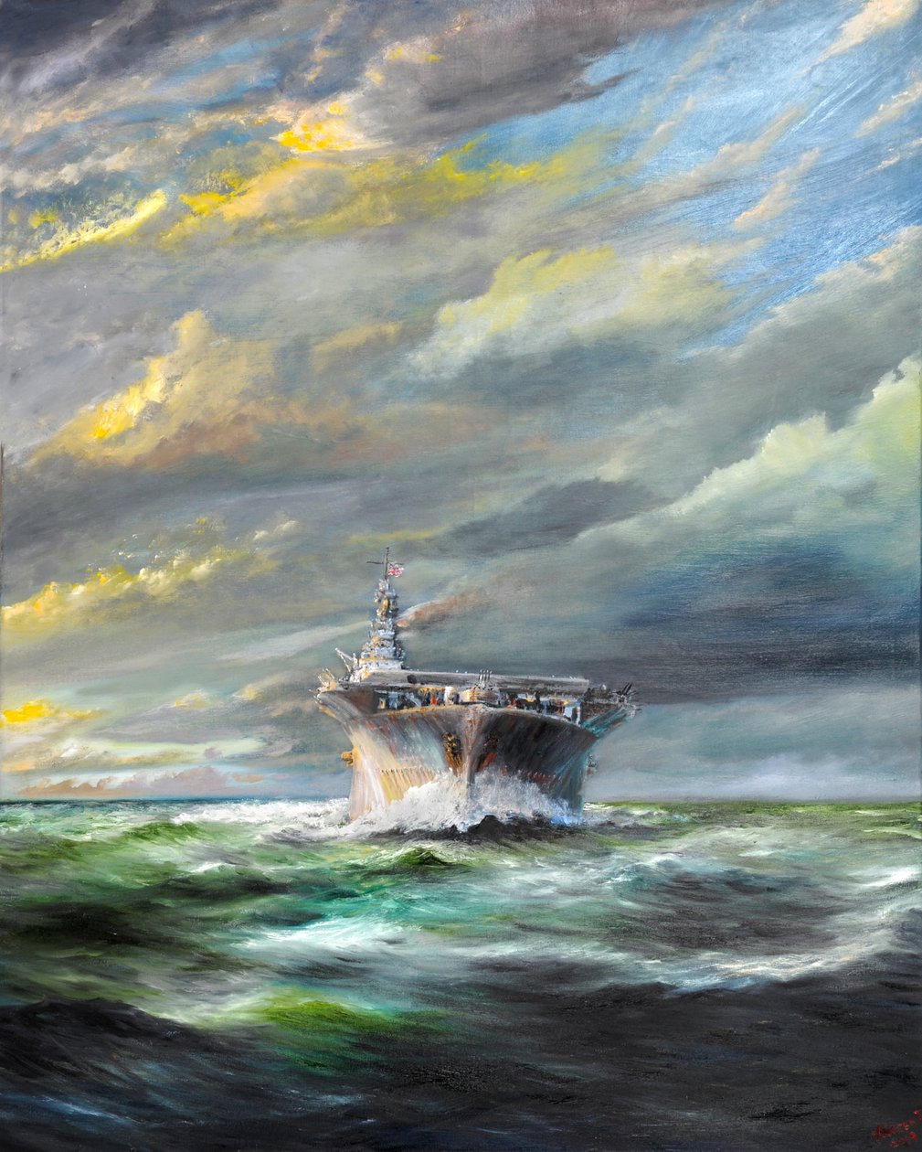 USS Enterprise keert terug naar Pearl, 2019 door Vincent Alexander Booth