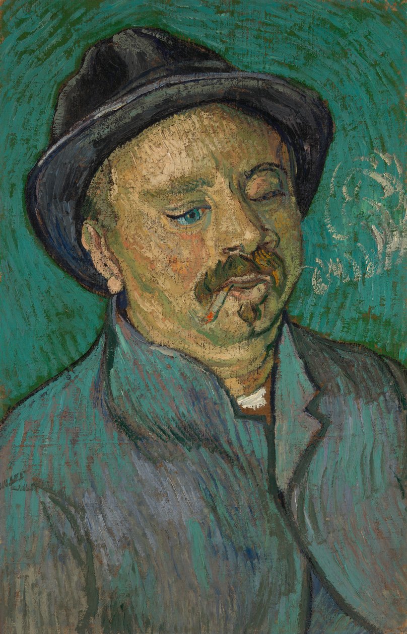 Portret van een eenogige man door Vincent van Gogh