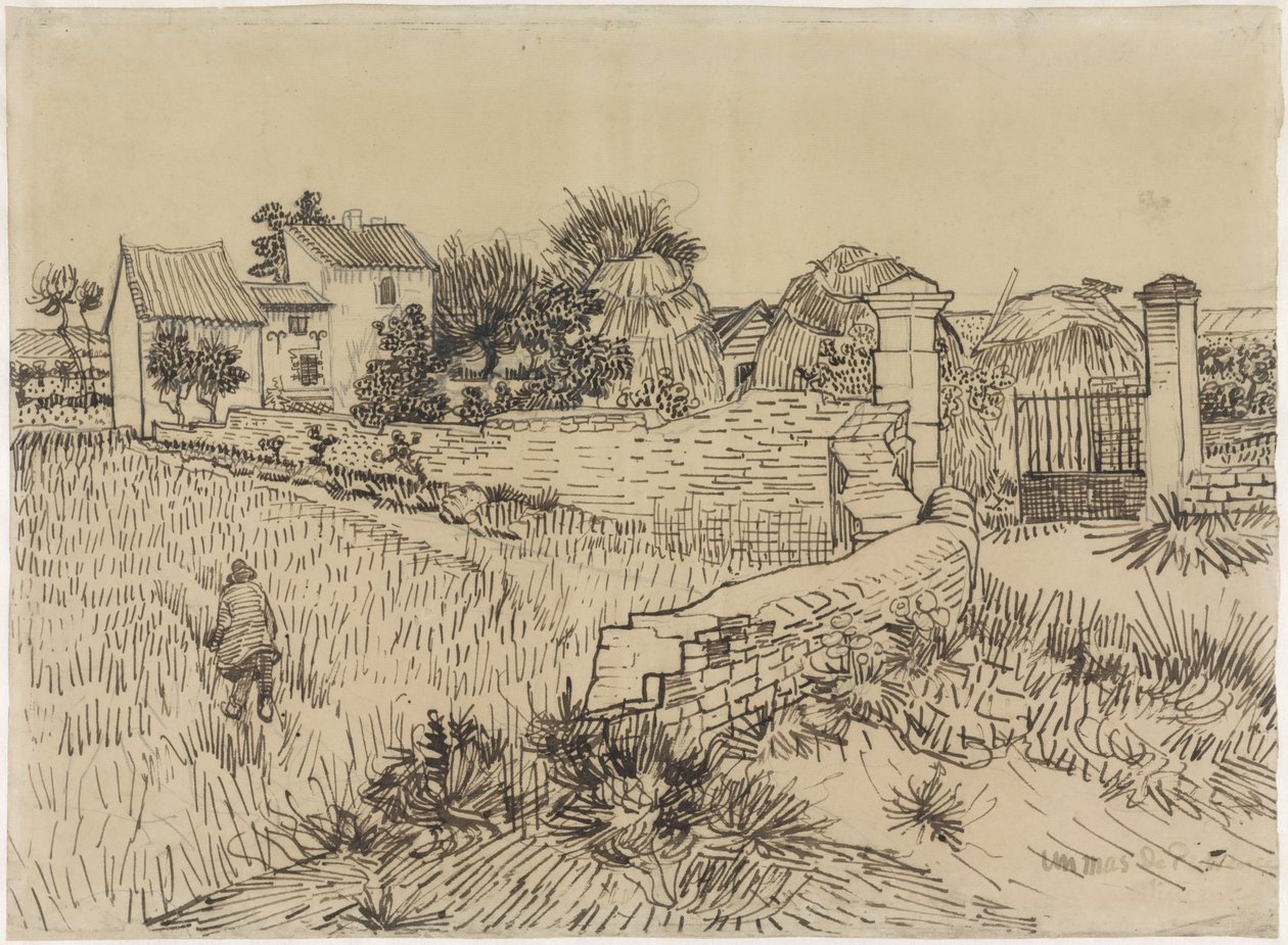 Boerderij in de Provence, ca. 1888 door Vincent van Gogh