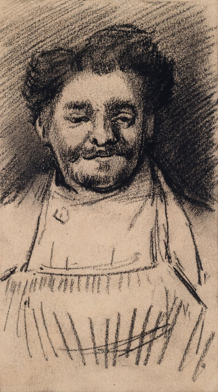 Hoofd van een man door Vincent van Gogh