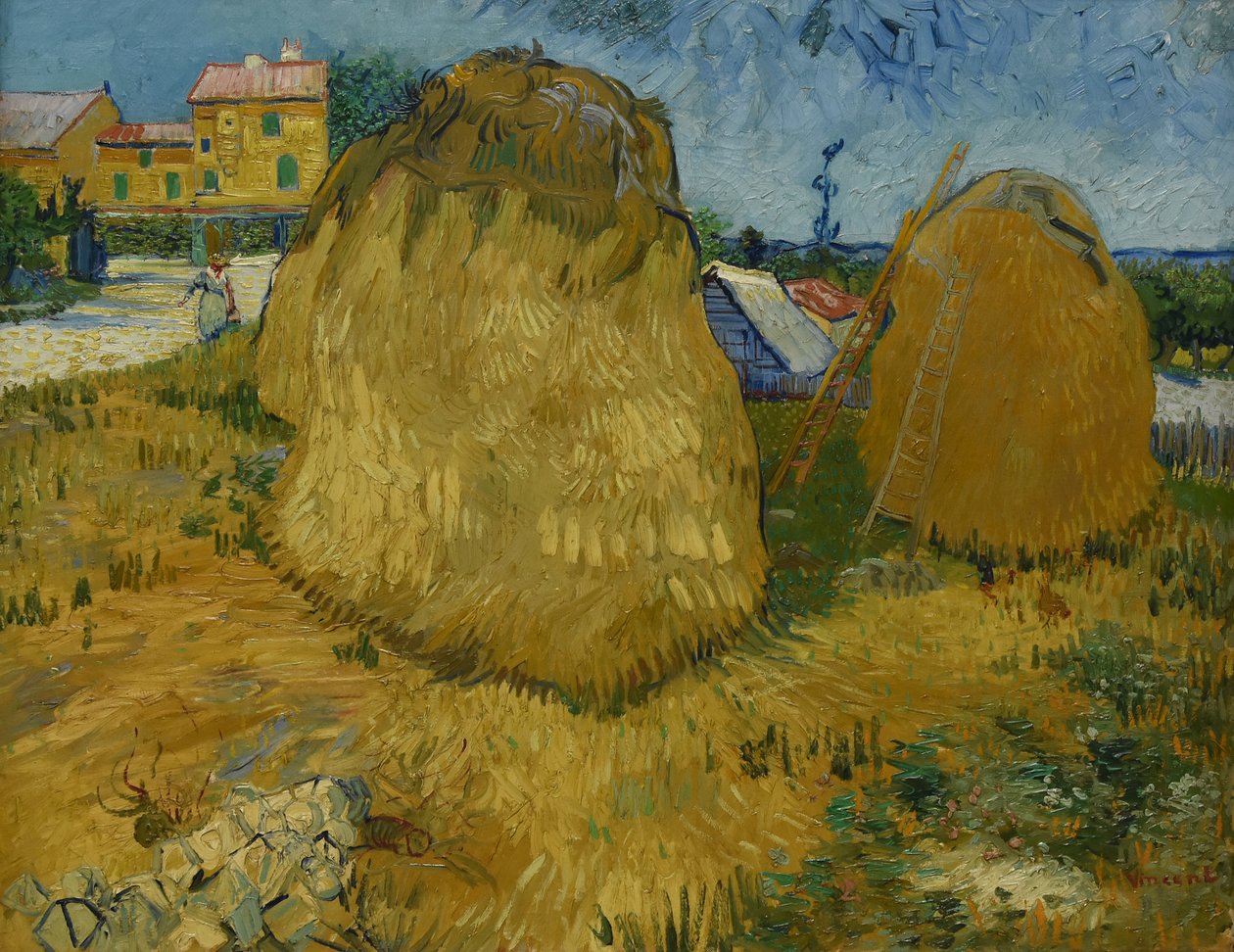 Korenschelven in de Provence door Vincent van Gogh