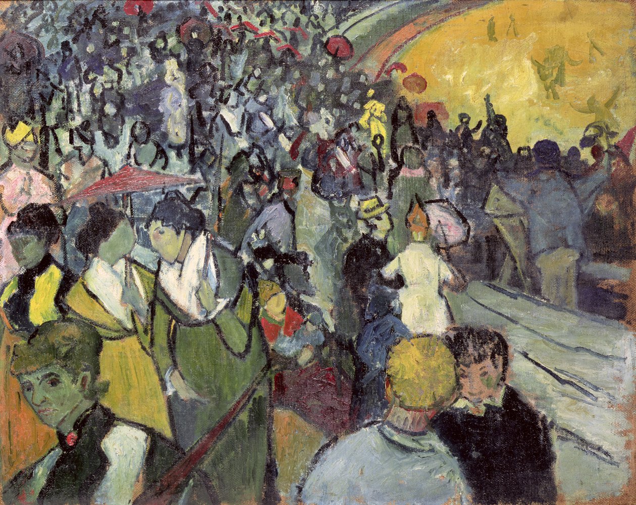 De Arena in Arles, 1888 door Vincent van Gogh
