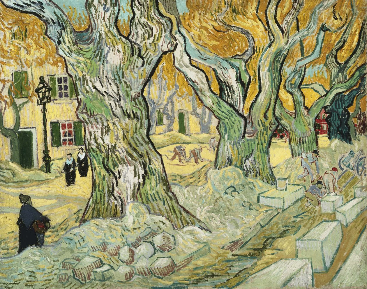 De wegwerkers door Vincent van Gogh