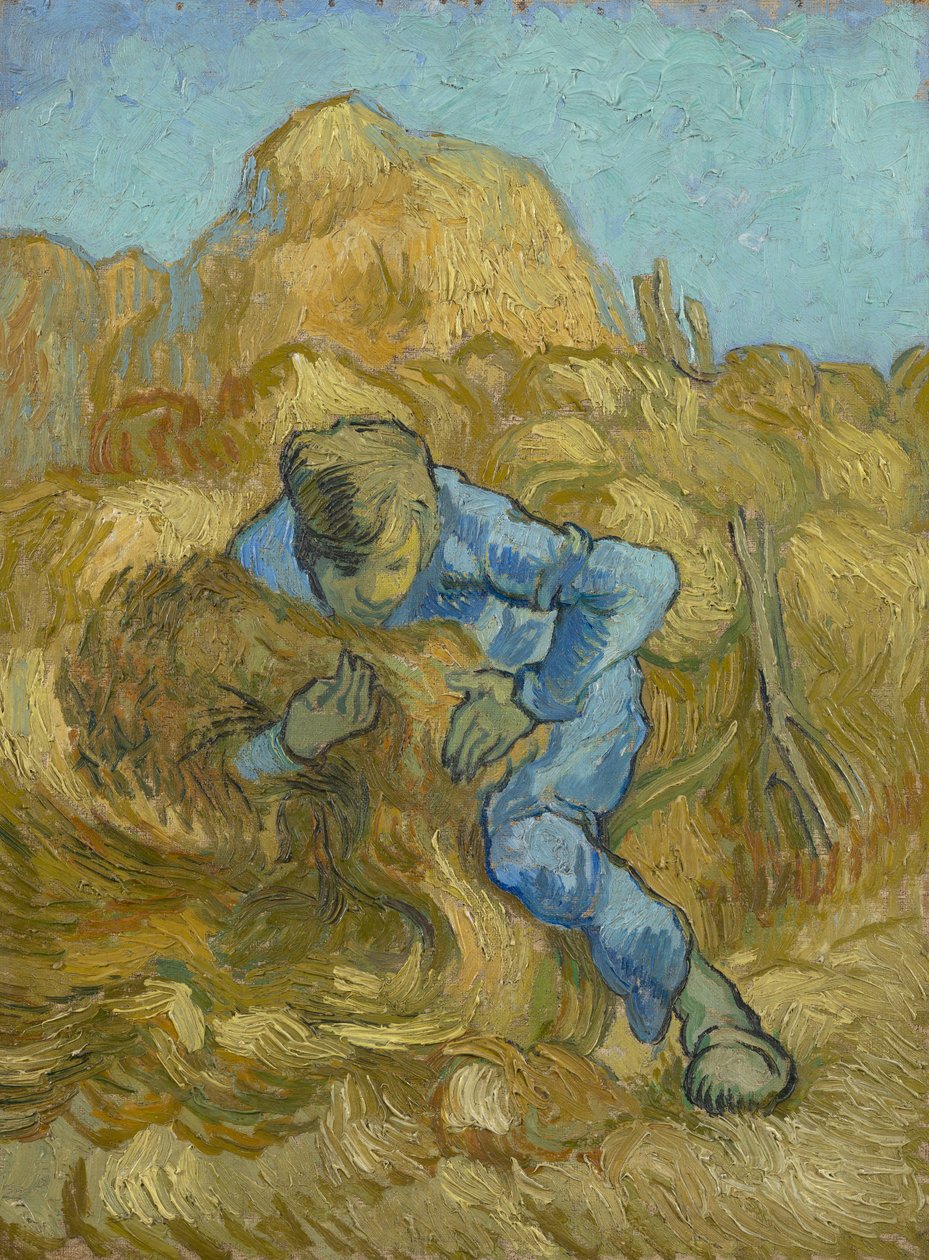 De schovenbinder (naar Millet) door Vincent van Gogh