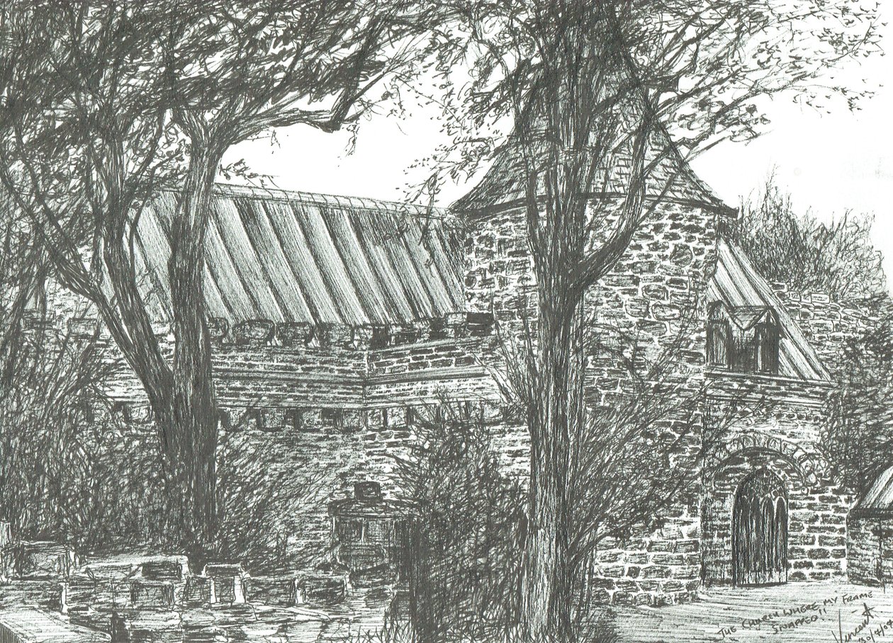 Kerk op weg naar Oban, 2007 door Vincent Alexander Booth