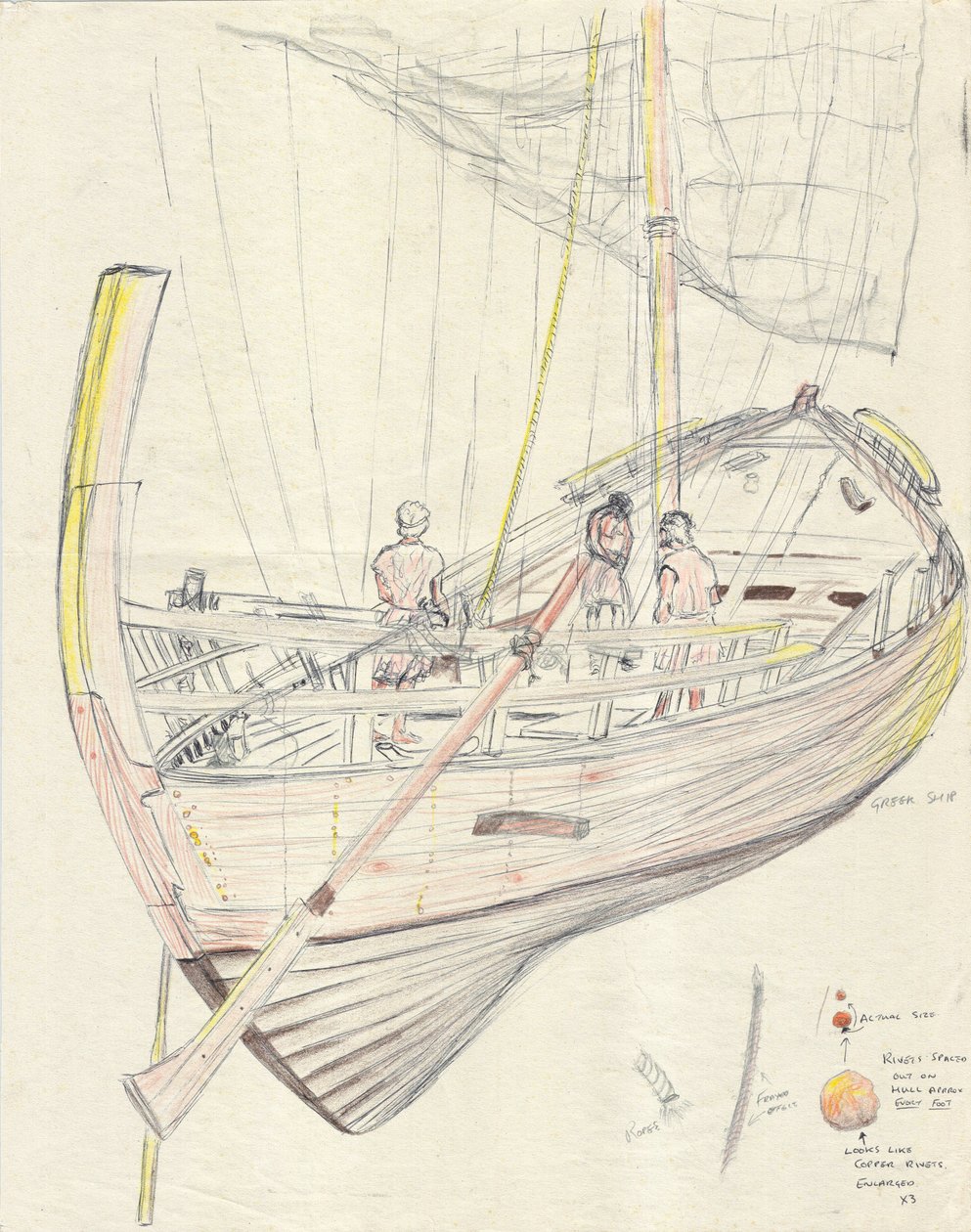 Grieks schip door Vincent Alexander Booth