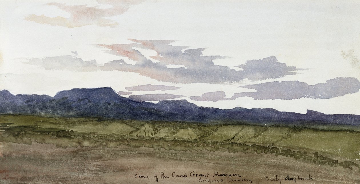 Scène van het Camp Grant-bloedbad, Arizona door Vincent Colyer