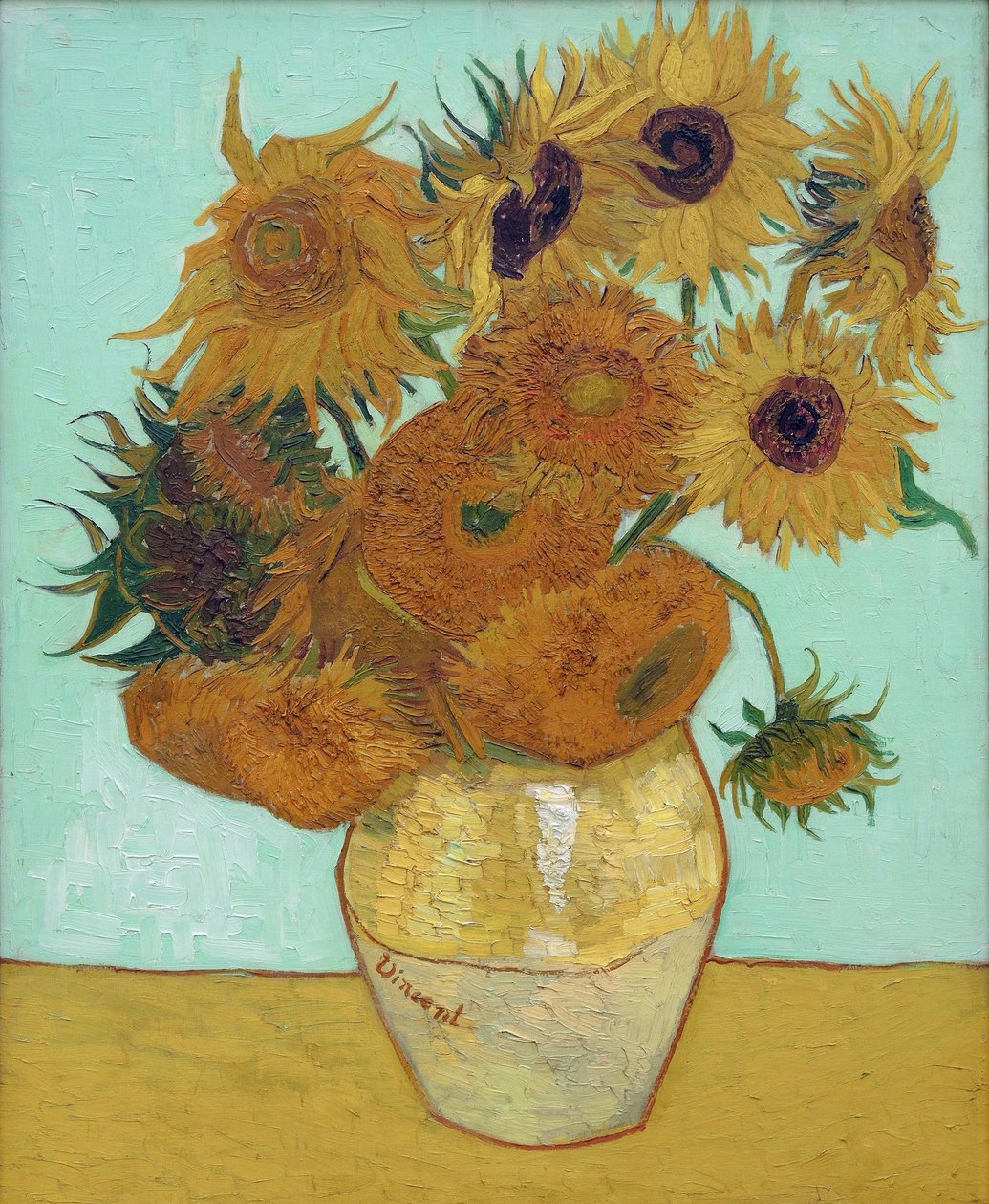Zonnebloemen, 1888. door Vincent van Gogh