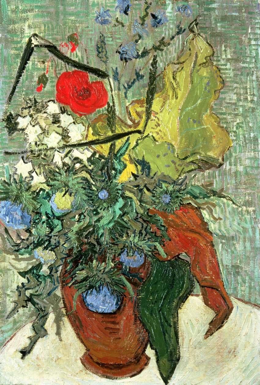 Boeket wilde bloemen door Vincent van Gogh