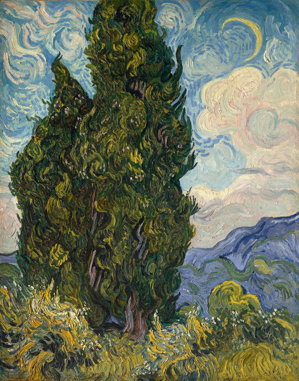 Cipressen door Vincent van Gogh