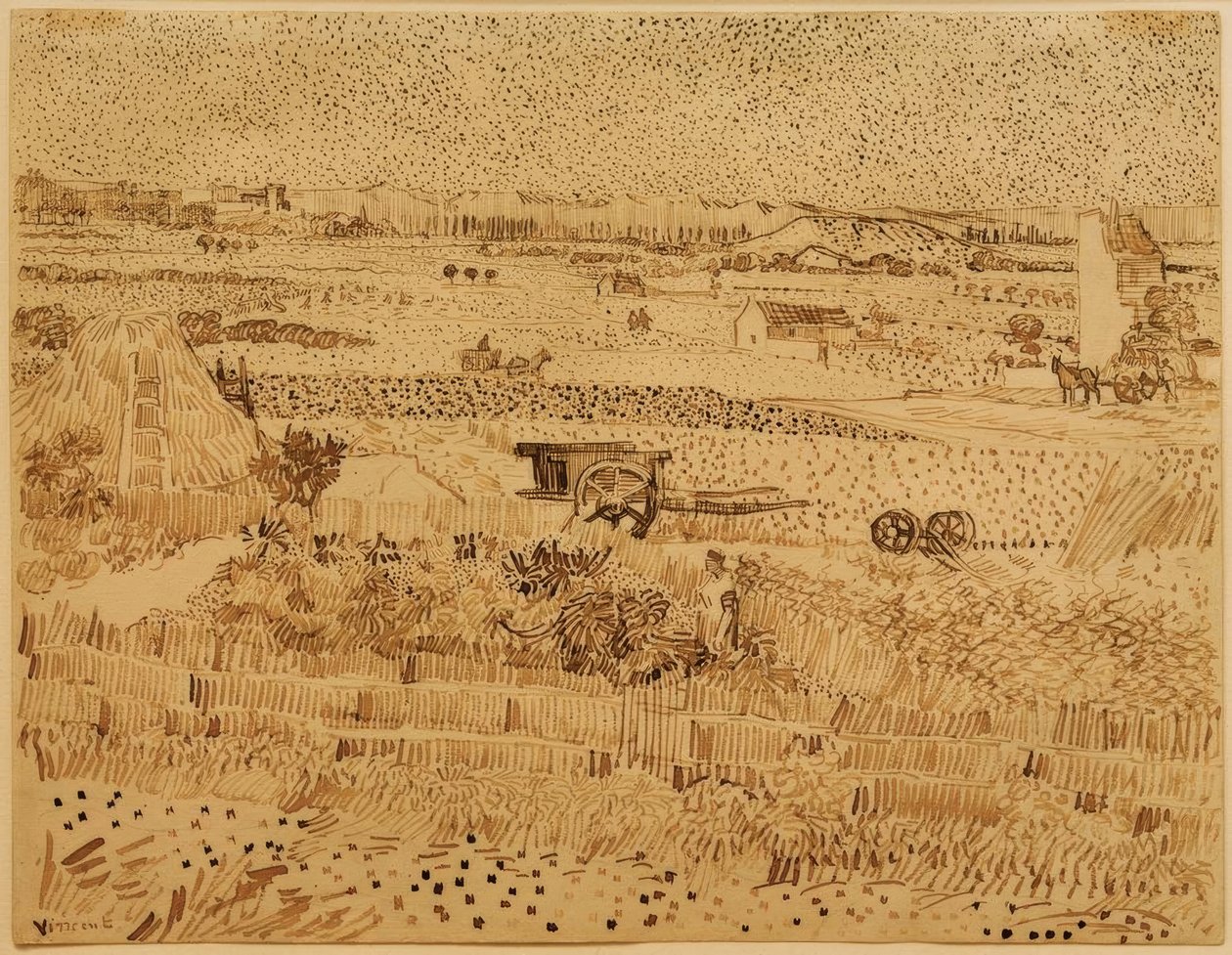 Oogst in de Provence door Vincent van Gogh