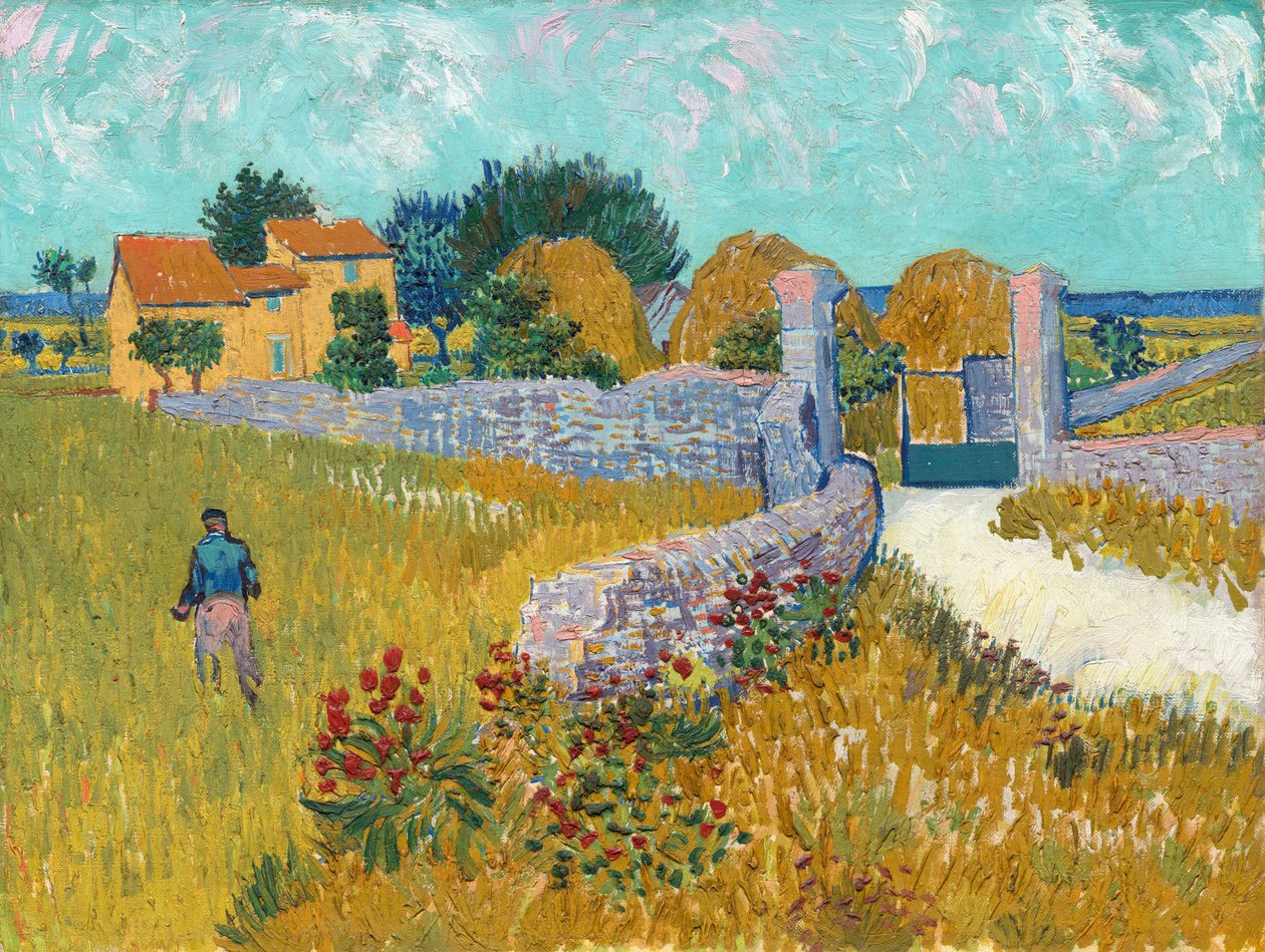 Boerderij in de Provence door Vincent van Gogh