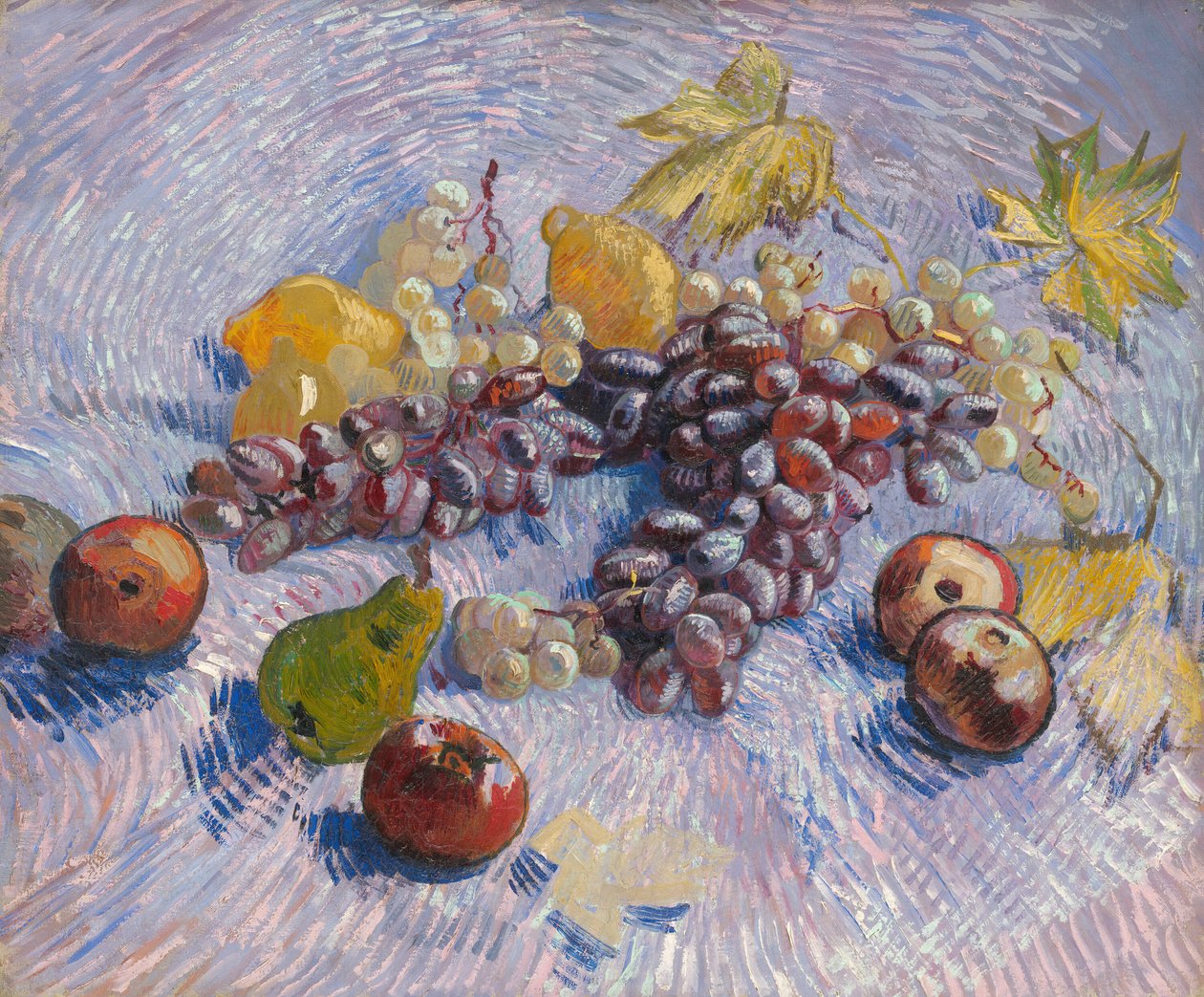 Druiven, citroenen, peren en appels, 1887 door Vincent van Gogh