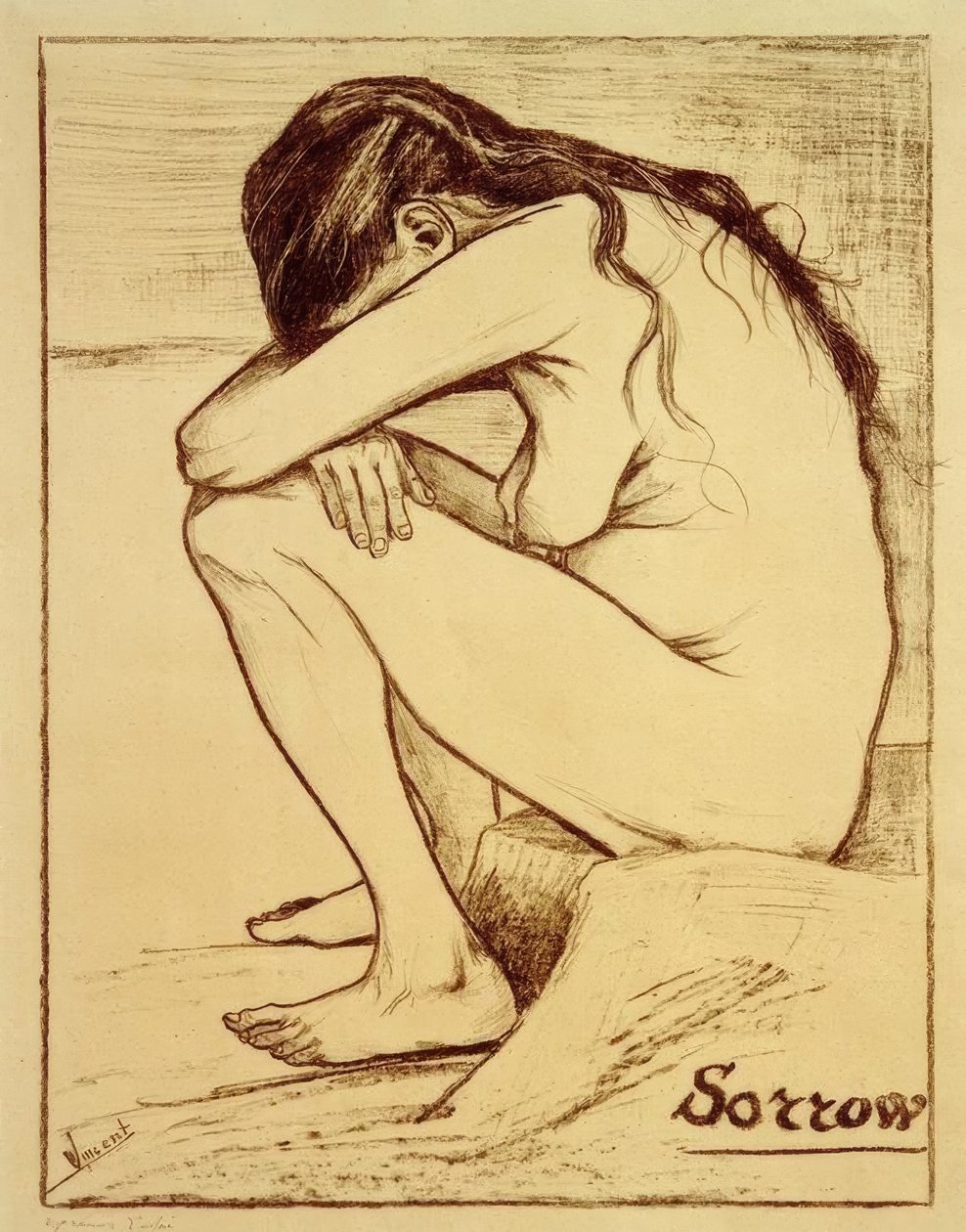 Verdriet door Vincent van Gogh