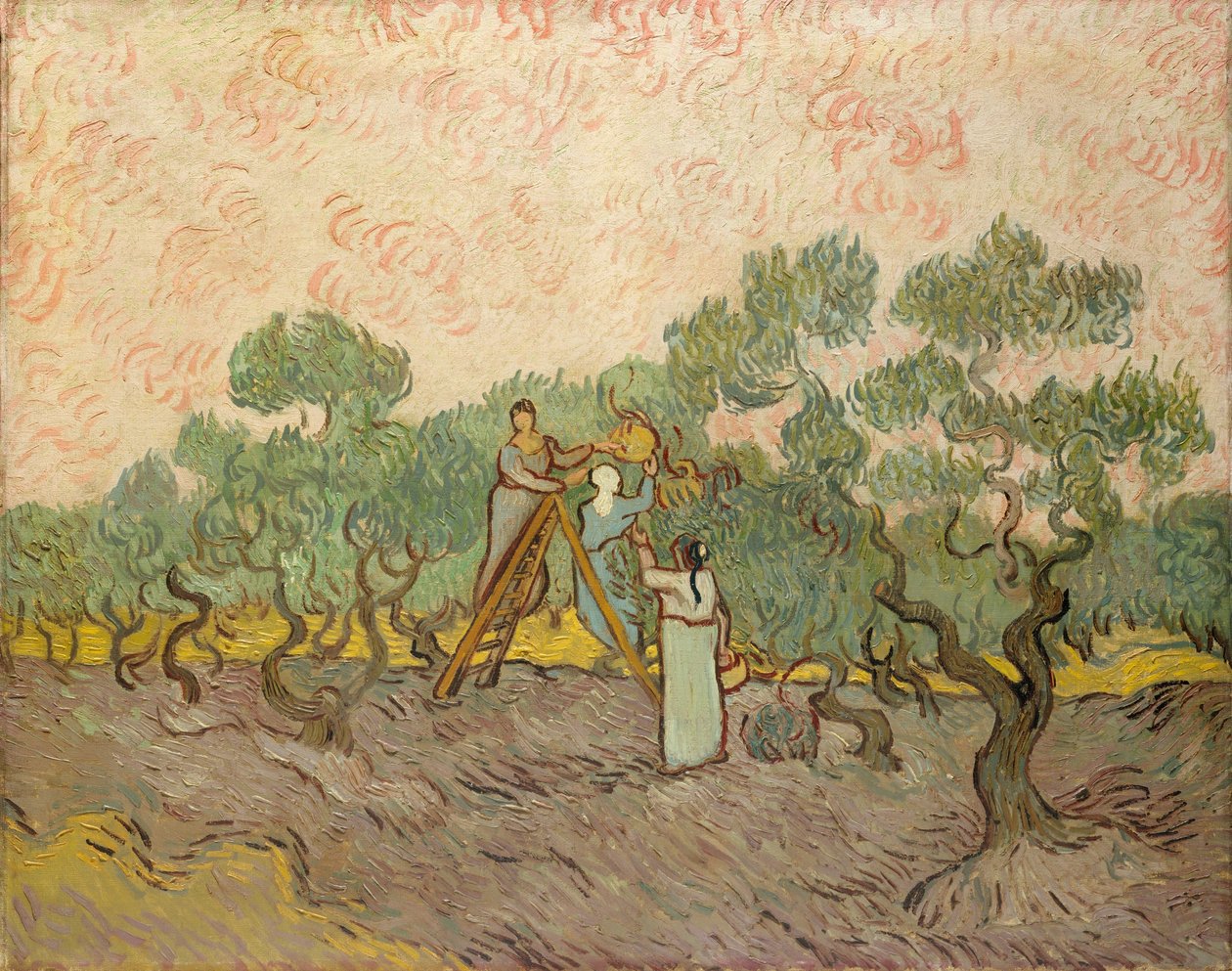 De Olijfplukkers, Saint-Remy door Vincent van Gogh