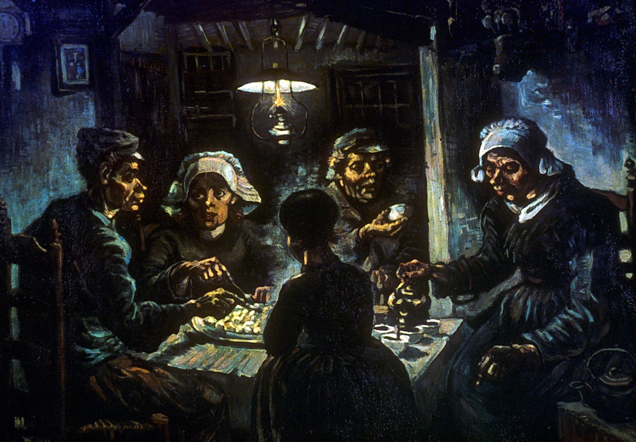 De Aardappeleters, 1885 door Vincent van Gogh