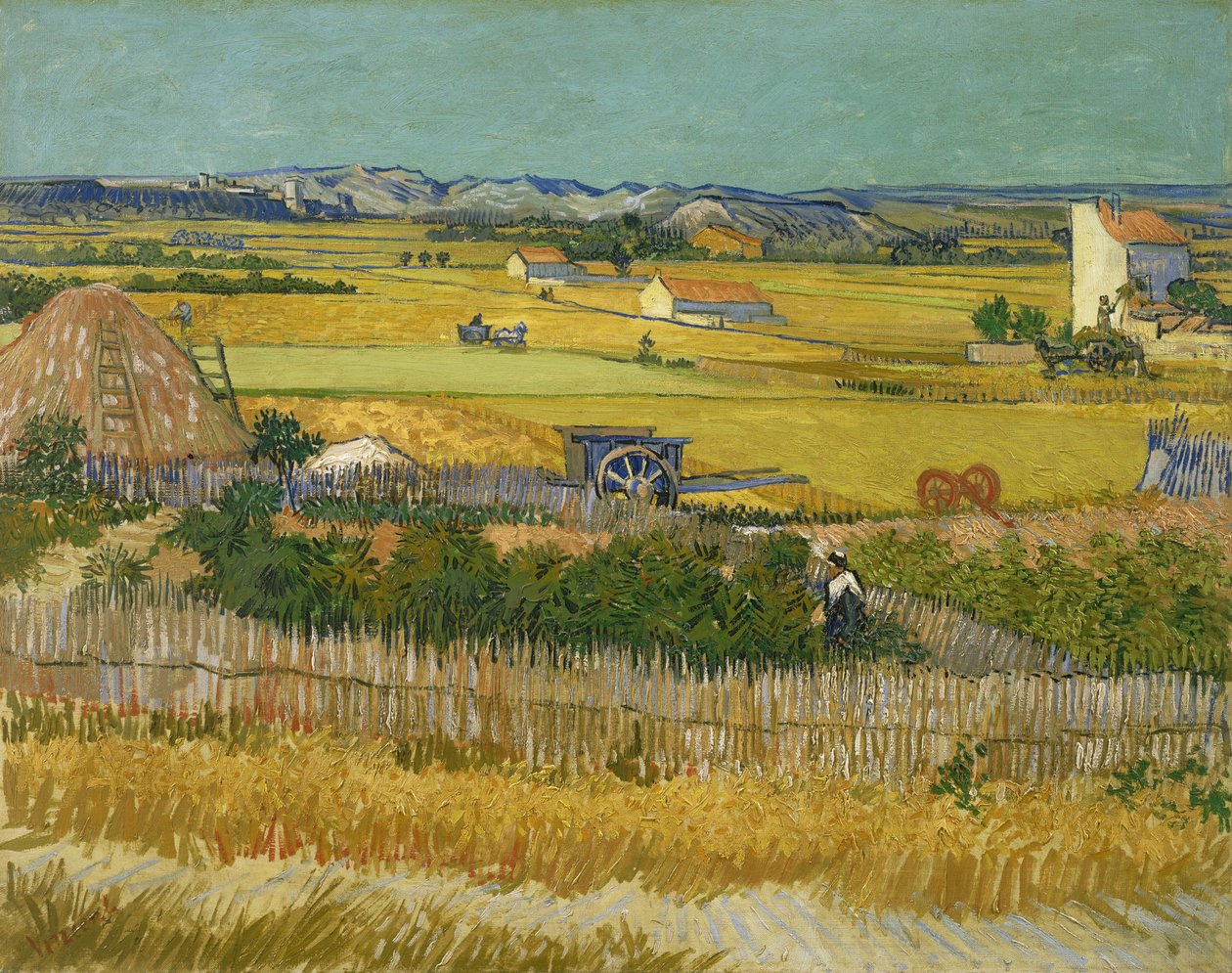 De oogst, 1888 door Vincent van Gogh