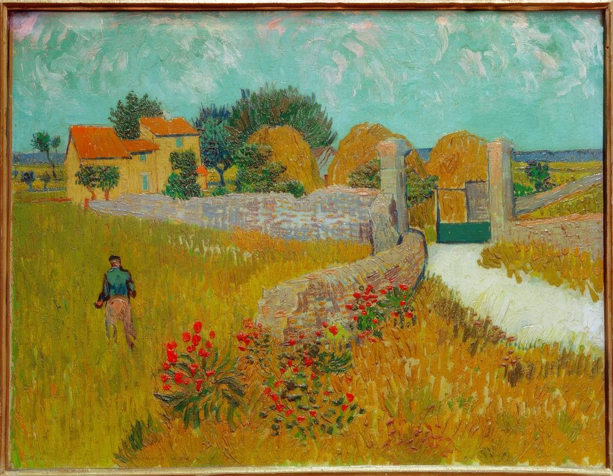 Een boerderij in de Provence door Vincent van Gogh