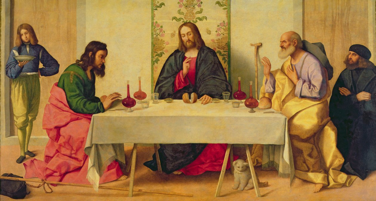 Het Avondmaal in Emmaüs, 1520 door Vincenzo di Biagio Catena