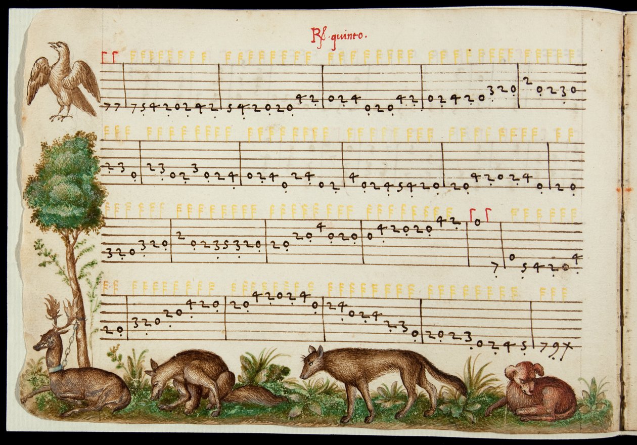 Compositie, f.58 door Vincenzo Capirola