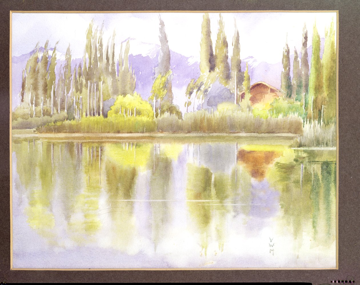 Lake Dal, Kashmir door Violet M. Minchin