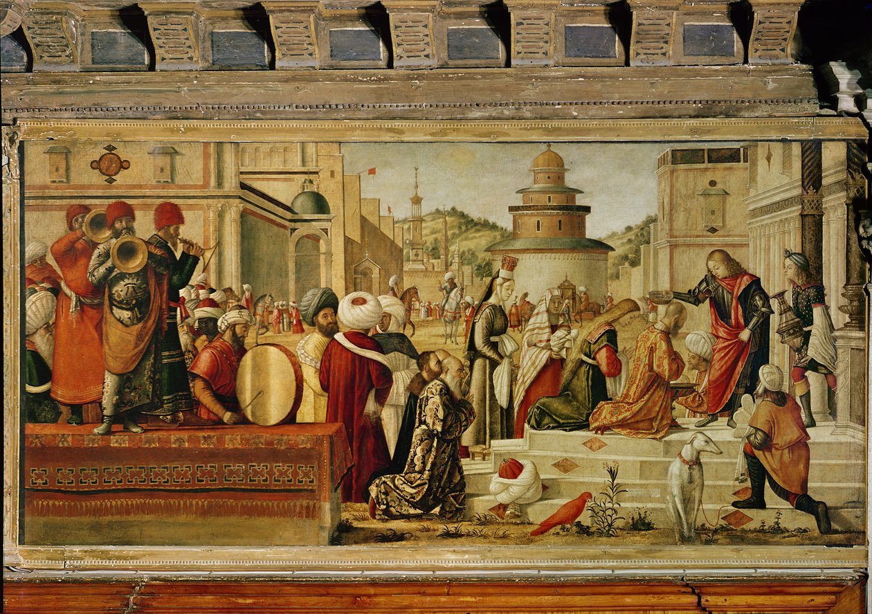 St. George doopt de heiden, 1501-07 door Vittore Carpaccio