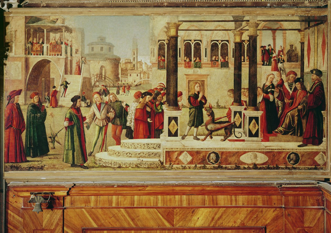 Het wonder van St. Tryphonius door Vittore Carpaccio