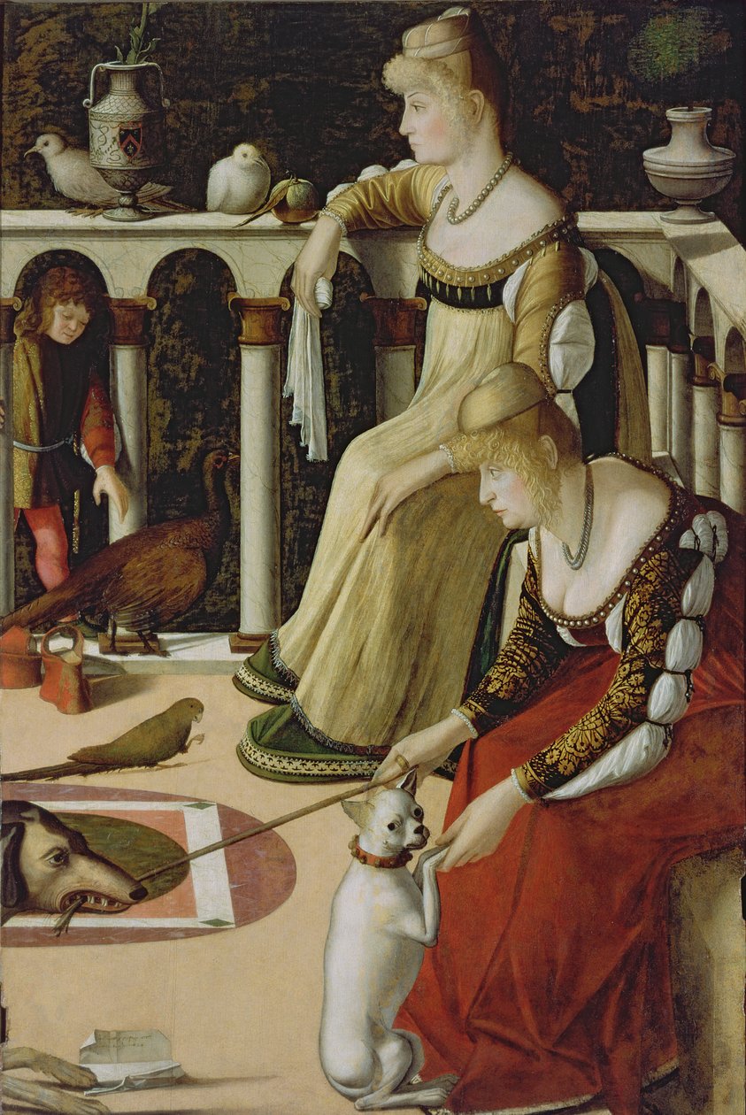 Twee Venetiaanse dames door Vittore Carpaccio