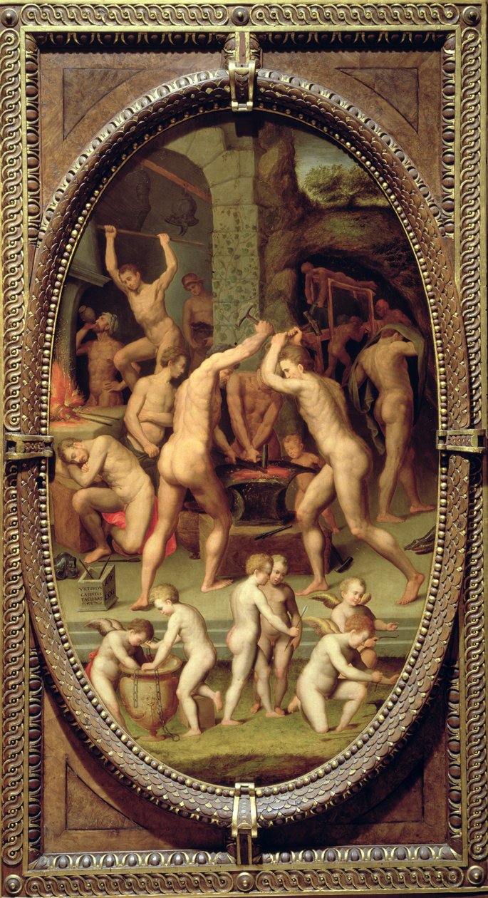 De smidse van Vulcanus, 1572 door Vittorio Casini